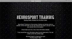 Desktop Screenshot of neurosporttraining.com