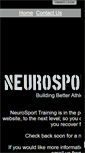 Mobile Screenshot of neurosporttraining.com